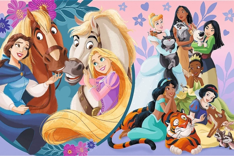 Puzzle Disney Princesses Sourire de l’amitié MAXI 24 pièces
