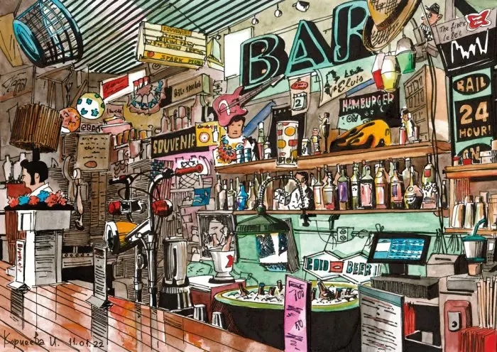 Puzzle magnolia bar 1000 pièces