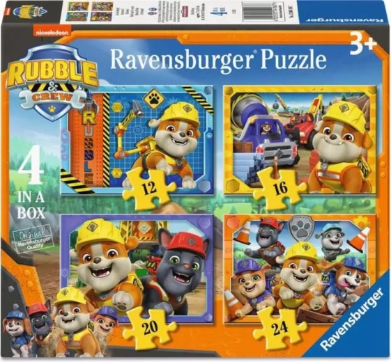Puzzle Ravensburger Pat’ Patrouille – Ruben et sa bande 4 en 1 (12 à 24 pièces)