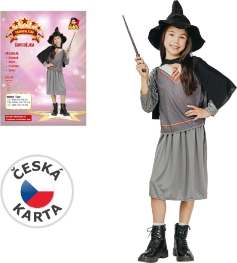 Robe de carnaval sorcière pour enfants 120–130 cm