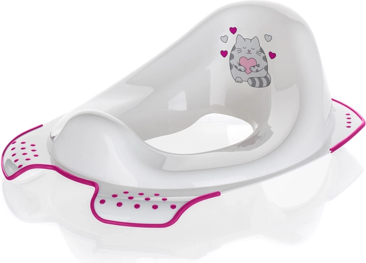Réducteur de toilette pour enfant antidérapant CAT – blanc