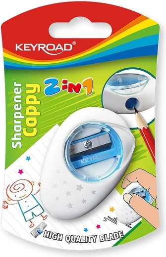 Taille-crayon avec gomme KEYROAD Cappy 2-en-1