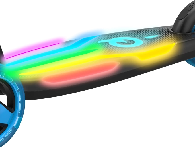 Show lumineux LED dans la plateforme et les roues