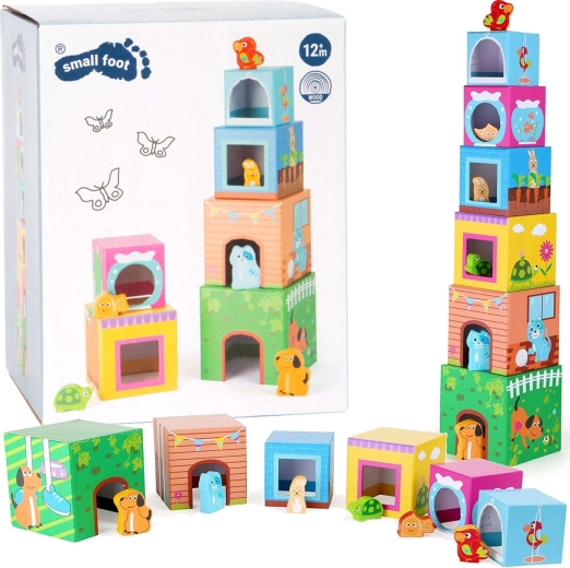 Pyramide en carton avec animaux Small Foot