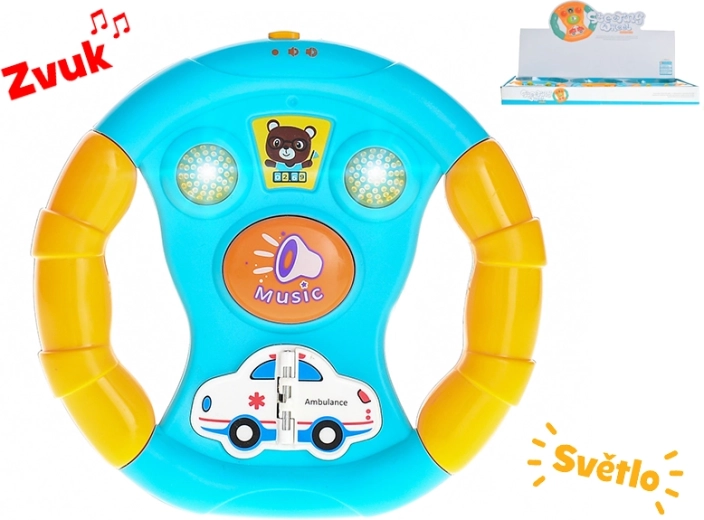 Volant interactif pour enfants avec lumières et sons 13,5 cm