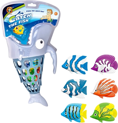 Requin – pêche aux petits poissons, set de 6 pièces