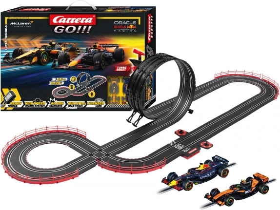 Circuit Carrera GO Super Formula 5,3 m avec voitures F1 RED BULL et MCLAREN