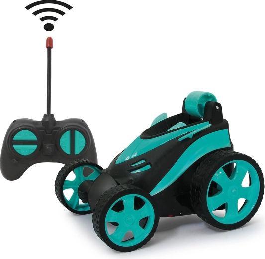 Voiture cascade Jamara GrenadeX télécommandée 1:24 turquoise 27 MHz - 1 pièce