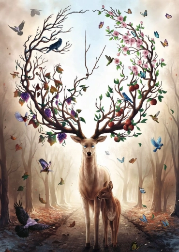 Puzzle cerf légendaire 1000 pièces