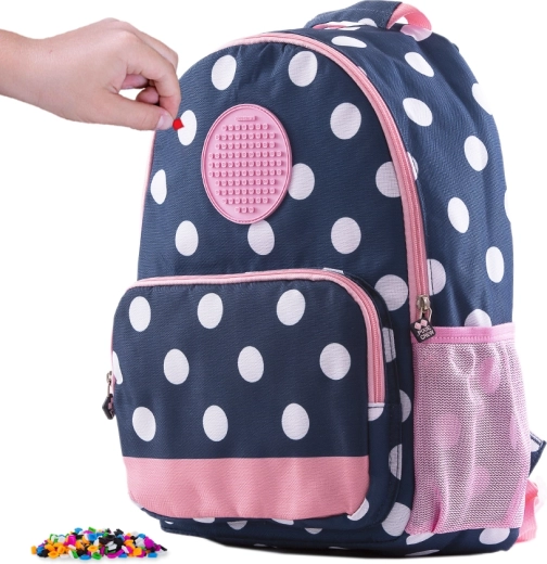 Sac à dos de loisirs Pixie Crew bleu à pois blancs