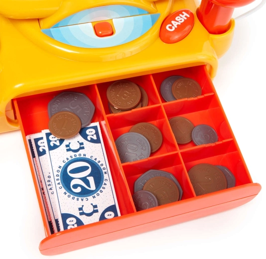 Tiroir-caisse coulissant avec compartiments