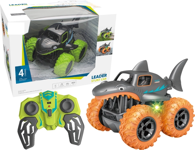 Voiture cascadeuse R/C Requin 4WD 2,4 GHz