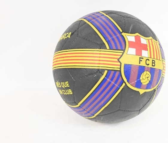 Ballon de football FC Barcelone blaugrana avec la senyera