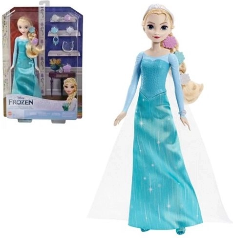 Poupée Disney La Reine des Neiges Elsa avec accessoires pour cheveux