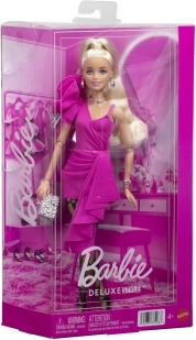 Barbie Deluxe Style, mannequin en robe rose à volant