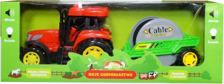 Tracteur avec remorque et module sonore polonais – Moje Gospodarstwo
