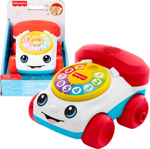 Fisher-Price Téléphone en forme de voiture pour les petits bavards
