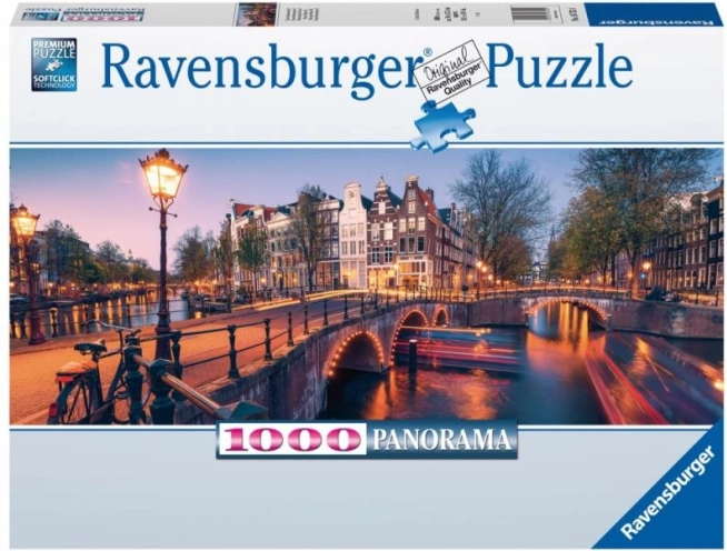 Puzzle Panorama d’Amsterdam 1000 pièces