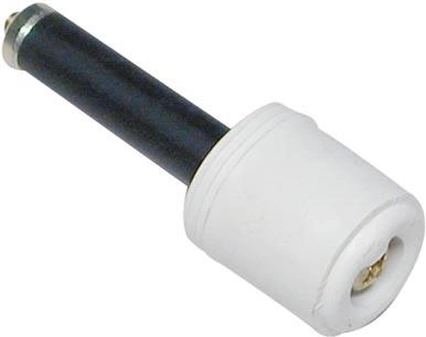 Butée de porte murale cylindrique, blanche (lot de 10)