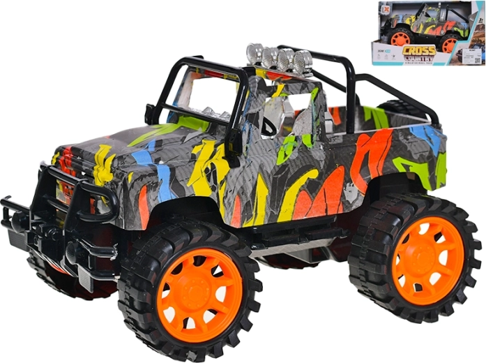 Jeep Graffiti 1:14 modèle tout-terrain en plastique avec volant d’inertie
