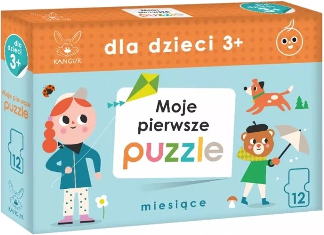 Mon premier puzzle pour enfants 3+ – grand puzzle de sol 80 cm, 12 pièces