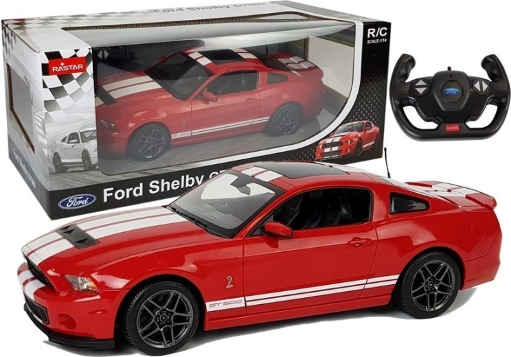 Voiture de course télécommandée Ford Shelby GT500 1:14 rouge