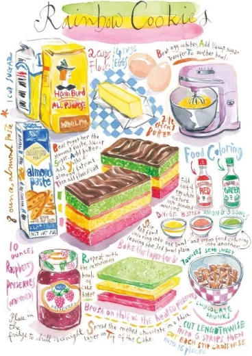 Puzzle Magnolia biscuits arc-en-ciel 1000 pièces