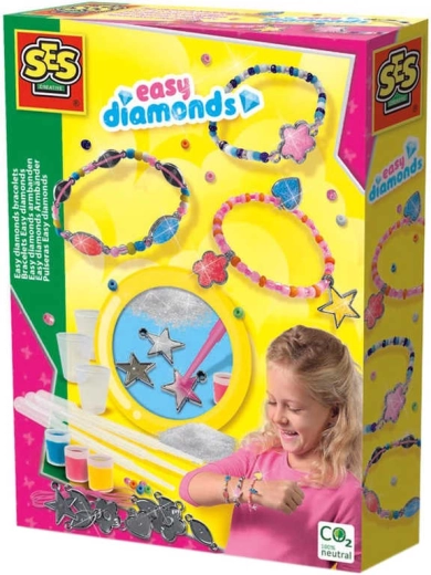 SES Creative Kit créatif pour fabriquer des bracelets diamantés