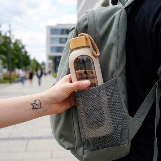 Pratique en déplacement – dans le sac à dos et la poche latérale