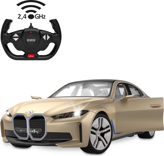 Modèle RC BMW i4 Concept à l’échelle 1:14 avec éclairage, doré