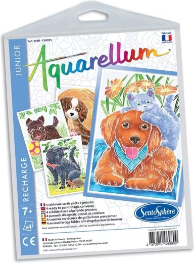 Sentosphere lot d’images aquarelle junior – chiots