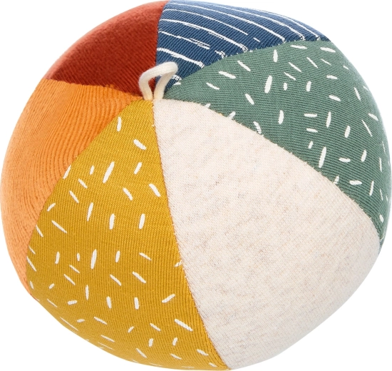 Balle en peluche avec hochet pour bébés Sigikid - 1 pièce
