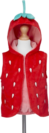 Souza! cape de déguisement pour enfant à capuche fraise (92 cm)