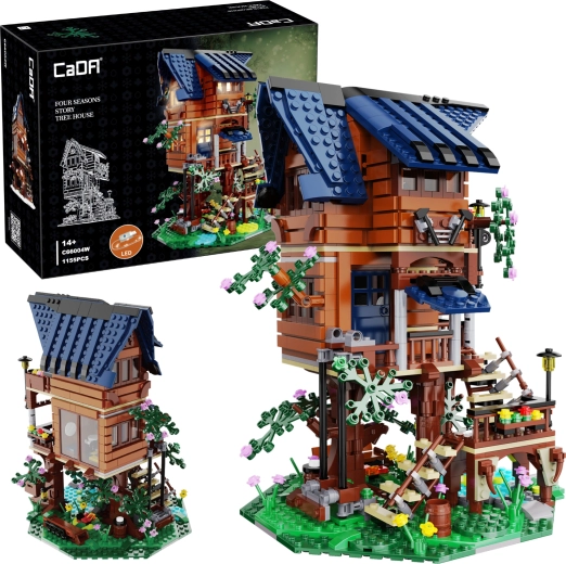 CaDA Les quatre saisons - cabane dans les arbres lumineuse