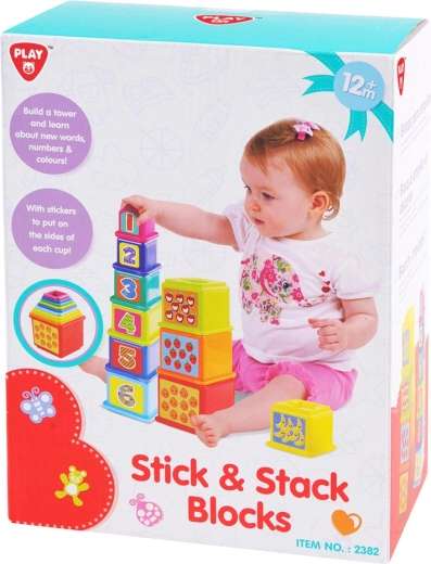 Blocs empilables PLAYGO pour enfants à partir de 12 mois