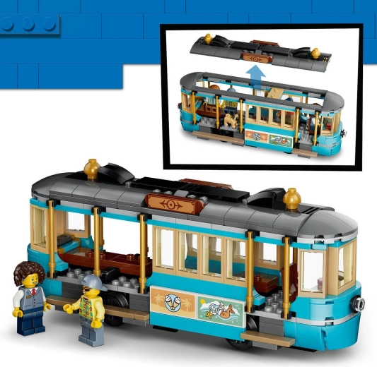 Tramway avec des détails soignés