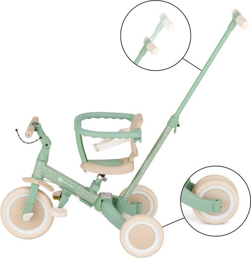 5-en-1 – tricycle et vélo qui grandit avec l’enfant