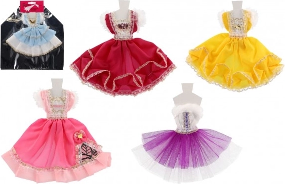 Robes courtes pour poupées, assortiment de modèles