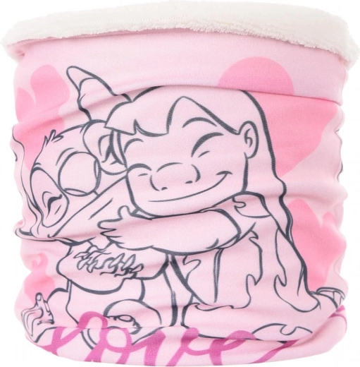 Tour de cou enfant Lilo et Stitch rose