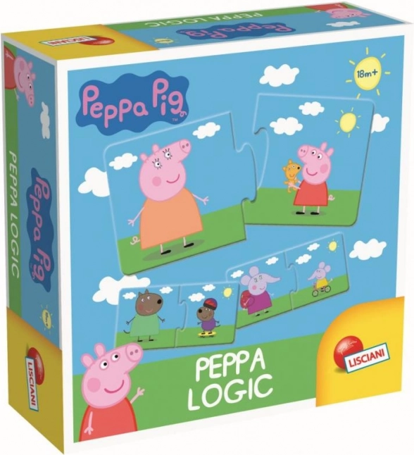 Peppa Pig puzzle en deux pièces pour tout-petits
