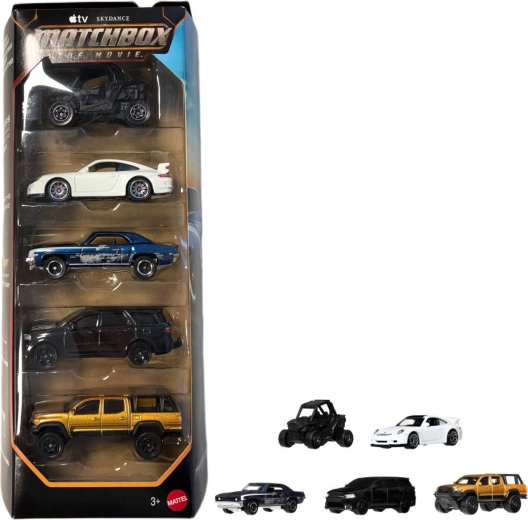 Mattel Matchbox The Movie Villain Pursuit – set de 5 petites voitures