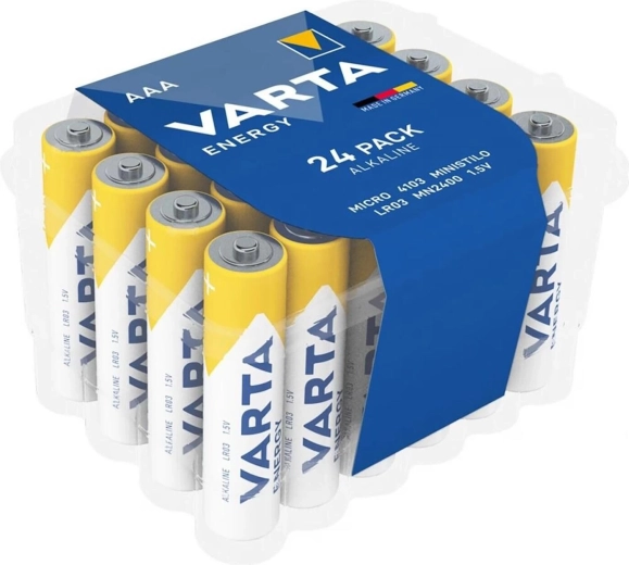 Piles alcalines AAA Varta, lot de 24