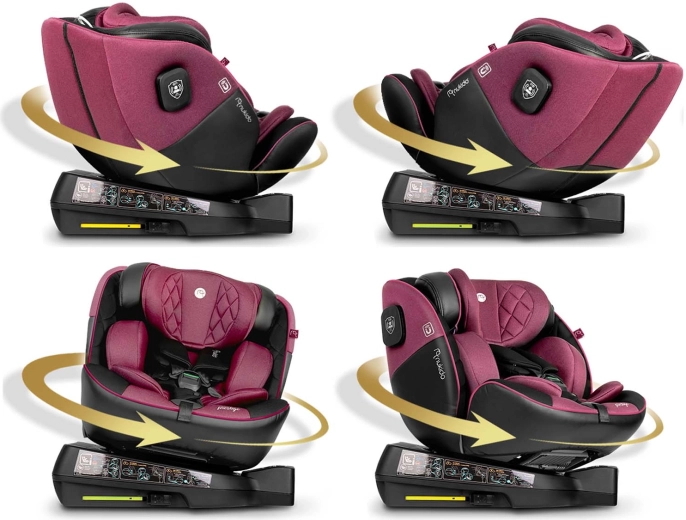 Base pivotante 360° pour une installation facile