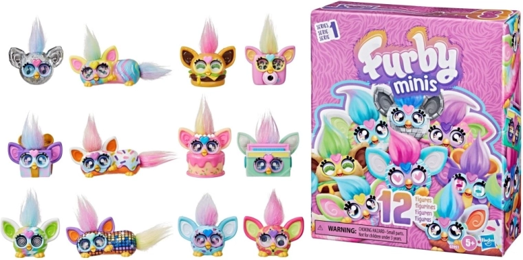 Minifigurines Furby – grand pack de 12 pièces
