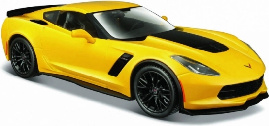 Modèle métallique Corvette Z06 1/24 jaune
