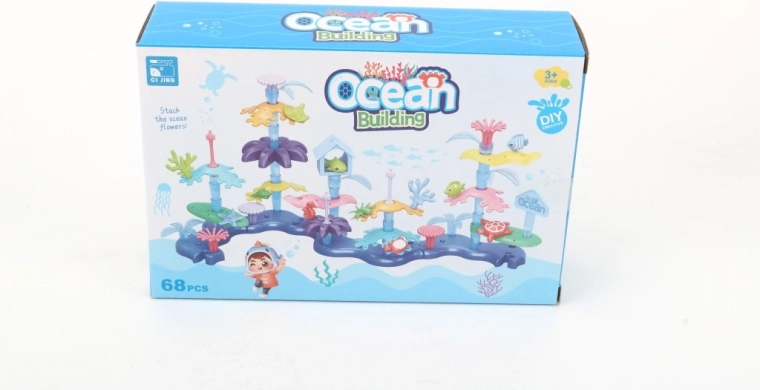 Kit de construction créatif Jardin joyeux – monde sous-marin 68 pièces