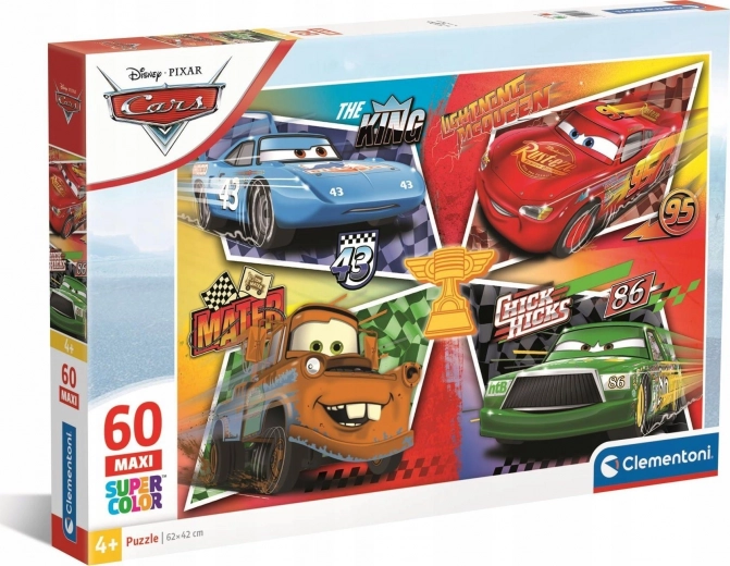 Clementoni puzzle Cars Super Quatuor MAXI 60 pièces