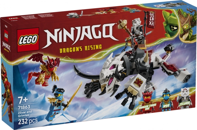 LEGO NINJAGO Zilvar et la bête-dragon Grimtak