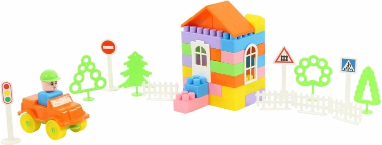 Construction créative avec scènes de circulation