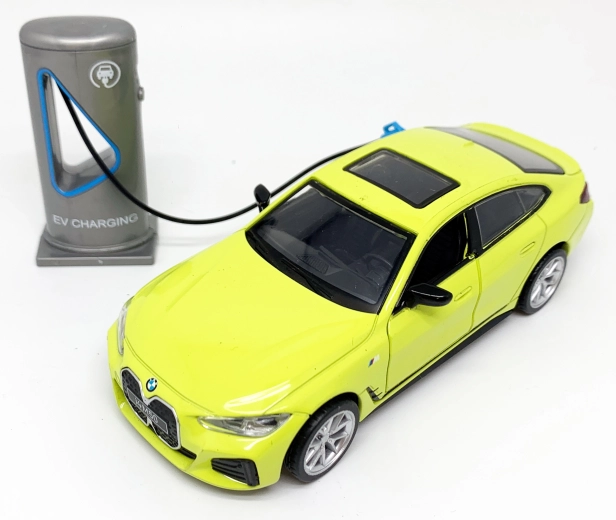 Modèle métallique BMW I4 M50 à l’échelle 1:34